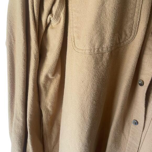 Carhartt Men 2XL Tall Yellow Flannel Heavy‎ Workwear Long Sleeve Button Up - Picture 4 of 9